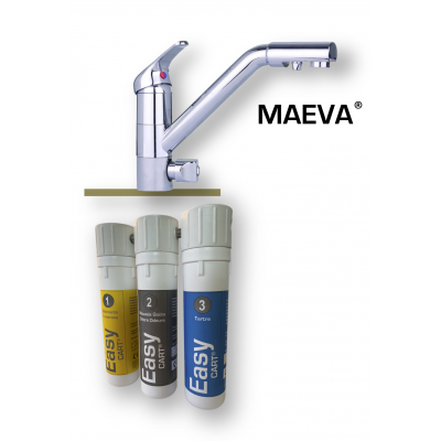 Combiné de filtration sous évier EASY TRIO avec robinet MAEVA Robinet Mitigeur Spécial Eau Filtrée