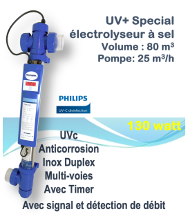 Générateur uvc piscine - BLUE LAGOON TIMER DUPLEX UVC 130W