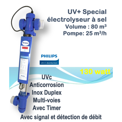 Générateur uvc piscine BLUE LAGOON TIMER DUPLEX 130 W