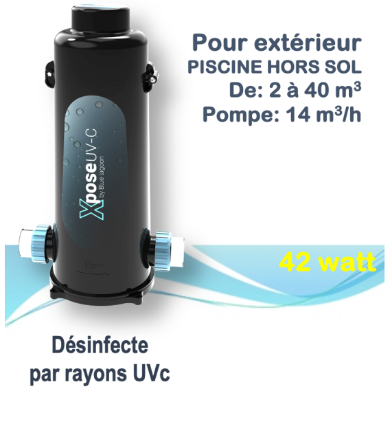 Generateur uvc piscine - BLUE LAGOON XPOSE 42 W