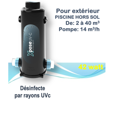 Générateur uvc piscine Hors sol - BLUE LAGOON UV-C XPOSE 42 W