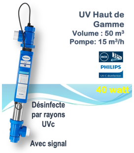Generateur uvc piscine - BLUE LAGOON SIGNAL UV-C 40 W