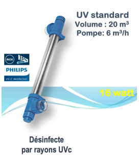 Generateur uvc piscine - BLUE LAGOON TECH UV-C 16 W