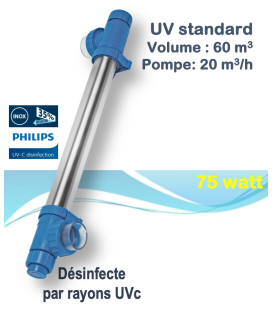 Generateur uvc piscine - BLUE LAGOON TECH UV-C 75 W