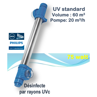 Generateur uvc piscine - BLUE LAGOON TECH UV-C 75 W