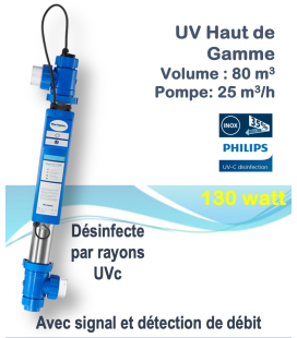 Generateur uvc piscine - BLUE LAGOON SIGNAL UV-C 130 W