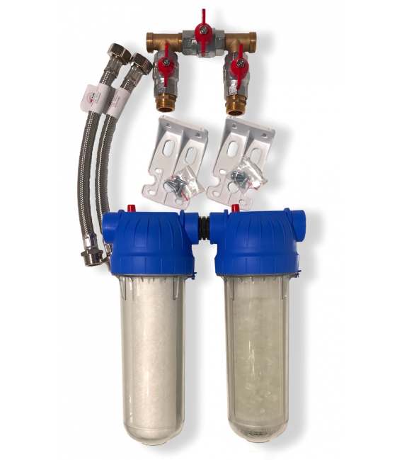 Combine antitartre filtration avec bypass - TWIN-FILTRE BYPASS