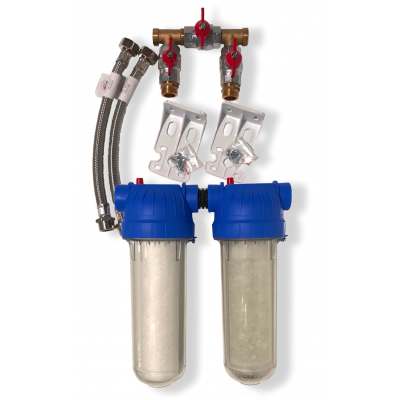 Combine antitartre filtration avec bypass - TWIN-FILTRE BYPASS